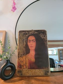 Frida Kahlo painting wood