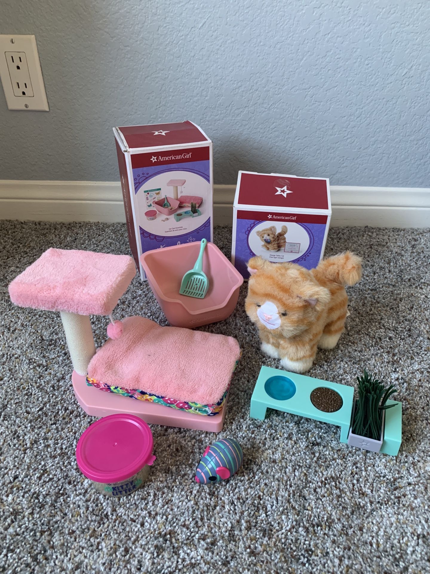American Girl Cat And Car Care Set