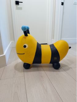 B. toys Ride-On Bee Bouncer, Inflatable Animal Hopper, Bizzi Bee, Activity