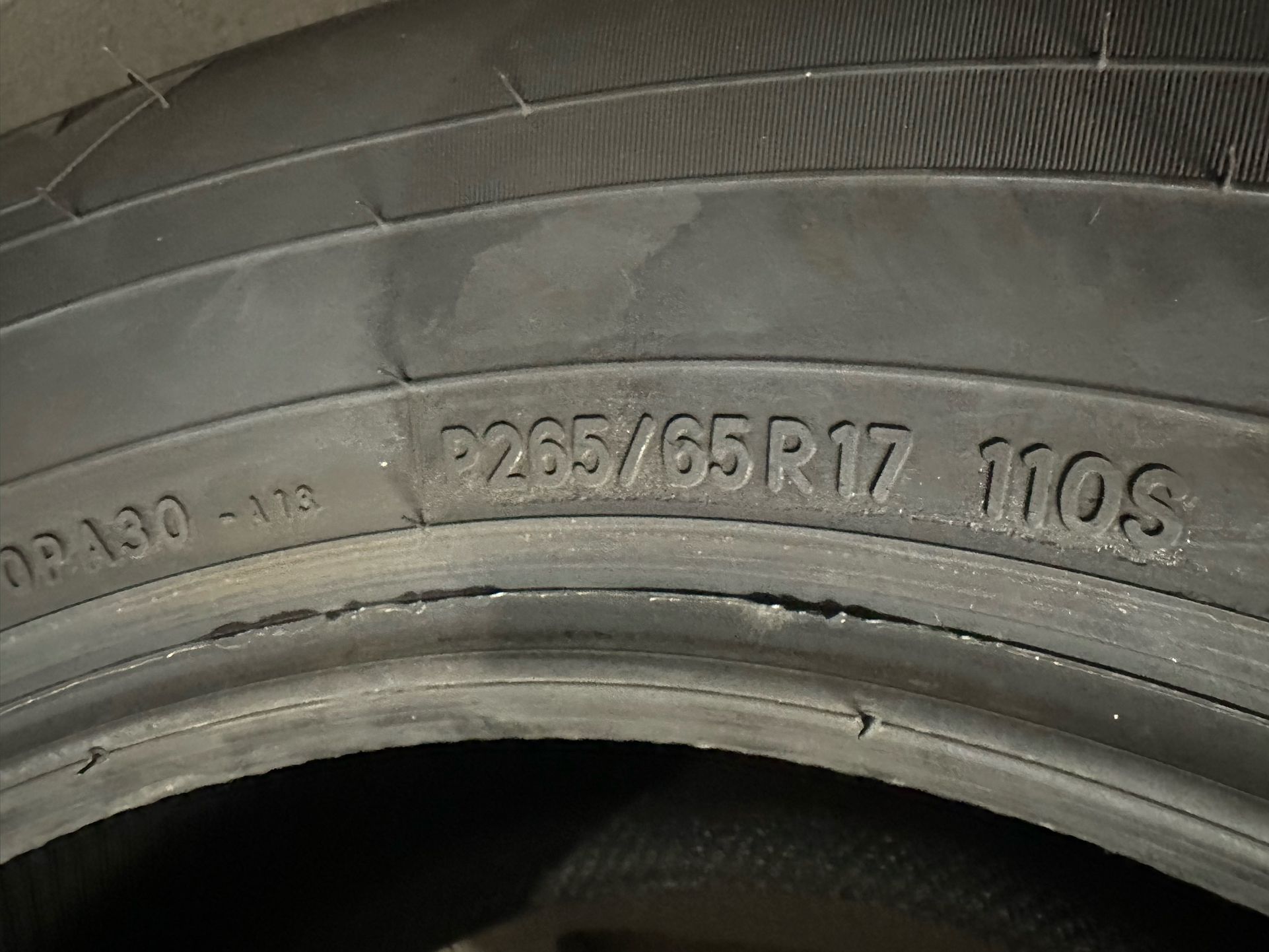 Toyo Open Country A30 265/65R17
