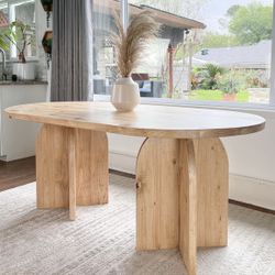 AVAILABLE NOW! Custom Built Dining Table Solid wood Farmhouse Set Modern Rustic Bench Country Oval Round Counter Breakfast Height  Farm House 