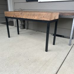 Small Custom Fir Bench 