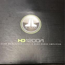 JL AUDIO HD1200/1 Mono block Amplifier 