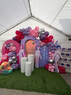 K-pop party decor, birthday for girls, k-popdemonhunters decor.