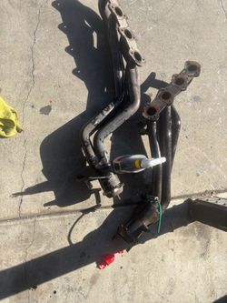 Bbk long tube headers with o2 sensors