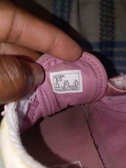 toddler girl sparkly pink Vans
