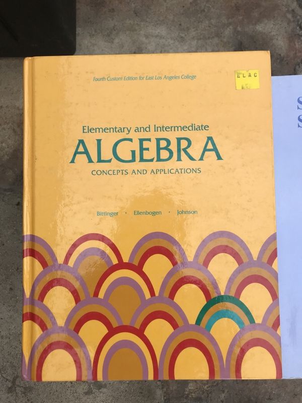 Elementary and Intermediate Algebra ELAC 115 125 Textbook for Sale in