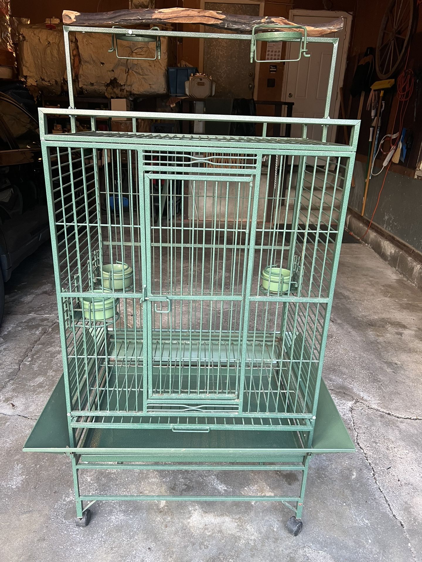 Large Green Bird Cage