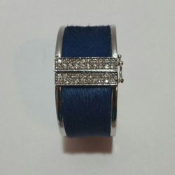 Ann Taylor Blue Round Cuff Bracelet