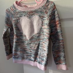 Cat and jack heart sweatshirt 3T