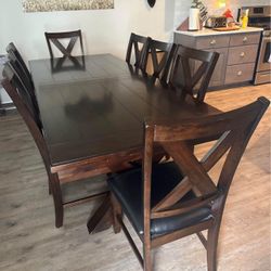 Costco Dining Table With Leaf And 8 Chairs