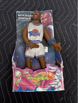 Vintage 1996 Space Jam Michael Jordan Plush with Original Display Box