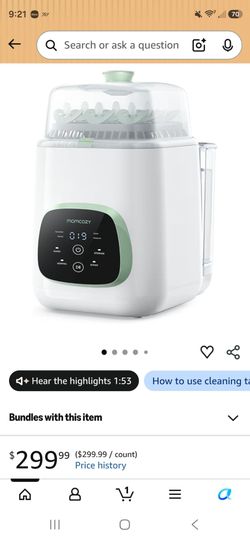 Momcozy bottle washer and sterilizer. Very good condition
