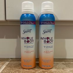 Secret aluminum-free Whole Body deodorant spray 3.5 oz: $4 each