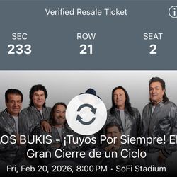 Tengo 2 Ticketes Para Los BUKIS 