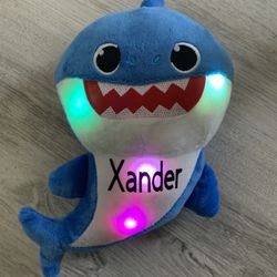 Personalized Singing LED Light Plush Toys Music Doll English Song Toy Gift