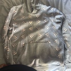 Adidas Gray Hoodie Large