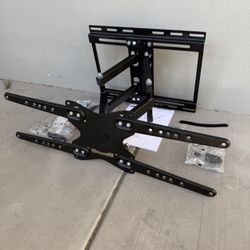 New In Box 32 To 65 Inch Swivel Dual Arm TV Television Wall Mount Stand 110 Lbs Capacity Include Mounting Hardwares 