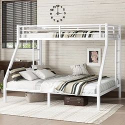 Metal Twin XL over Queen Bunk Bed