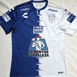 Pachuca Liga MX Jersey Azul Blue Blanco Blanca Playera Camiseta Size Medida Talla Small Chico Chica 