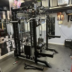 Vesta Fitness PRO SERIES Ultimate Half Rack Functional Trainer w/Smith Machine Bar | 320lb Stack | Gym Equipment | Fitness | Commercial | Squat Rack 