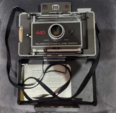 Rear Vintage Polaroid 450 Photo Camera