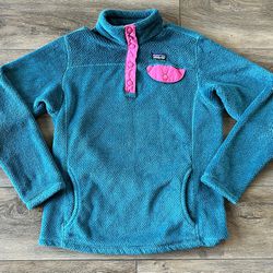 Patagonia Girls Snap T Fleece Pullover Jacket XL/ 14