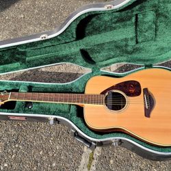 Yamaha FG730S Red Label Guitar Custom With Fishman Pickups.