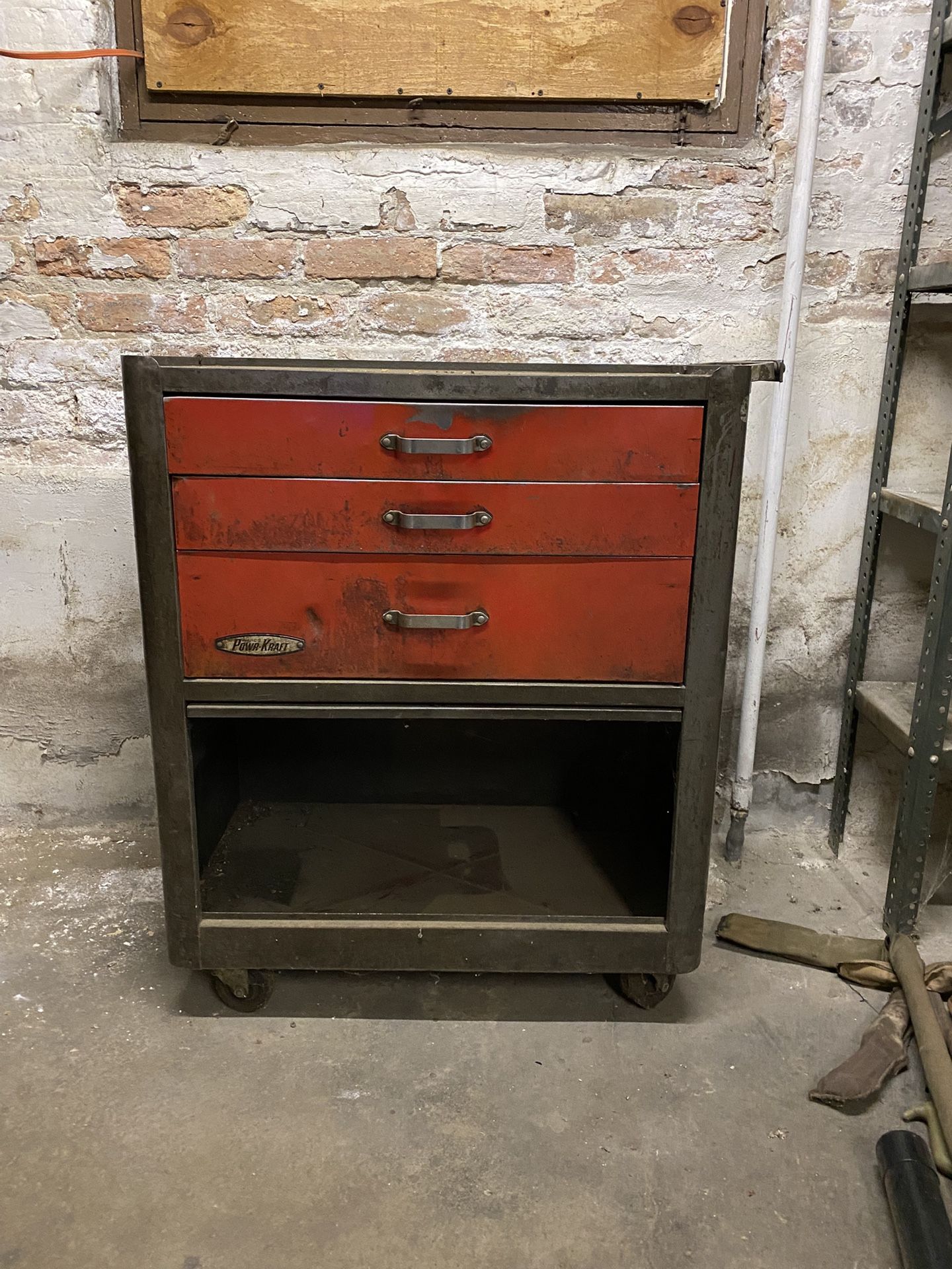 A Nice Looking Tool Cabinet On Wheels Works Fine