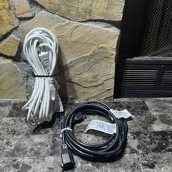 Two Extension  Power Cord Cables 