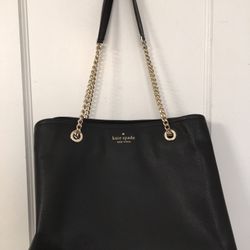 KATE SPADE NEW YORK JORDYN MEDIUM CHAIN HANDLE TOTE. dimensions 11x15
