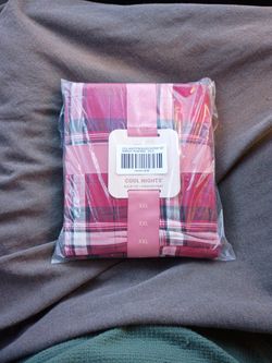 COOL NIGHTS PACKAGED SS PANT SIZE SET PERFECT PLAID RED XXL R