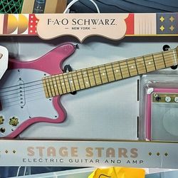 Stage starts Electric guitar and amp