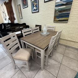 Dining Room Table Set $799 Comes In Two Colors