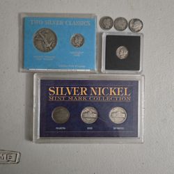 9 Silver Coins.  9 Monedas De Plata. Lot