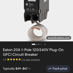 Eaton Circuit Breakers GFCI 120/240v