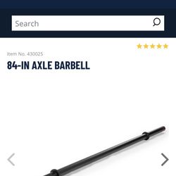 Titan Fitness 84” Axle Barbell