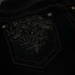 Wallflower Y2k jeans dark wash gemstones on back pockets