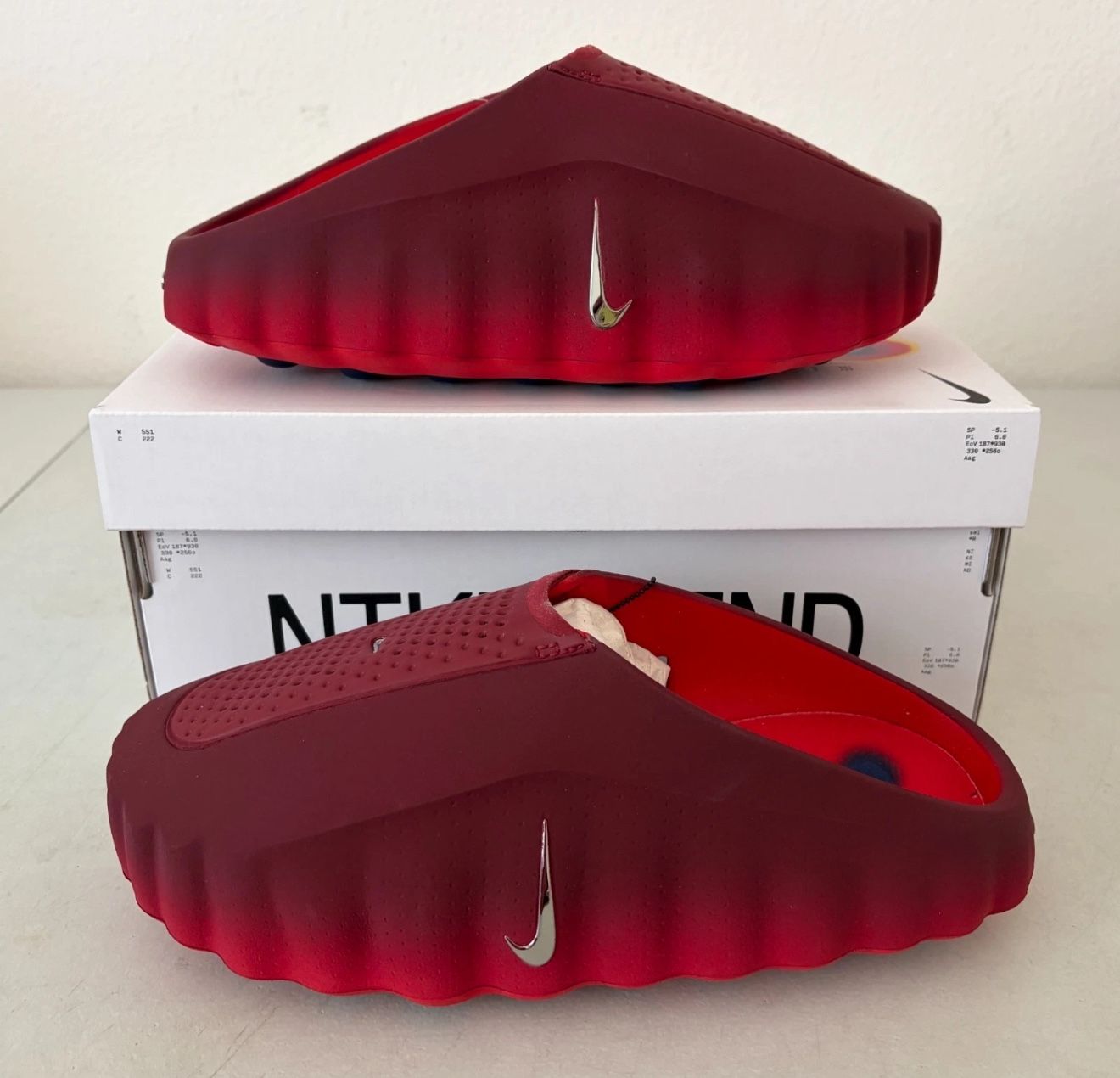 Nike Mind 001 Slide Team Read University Red Size 10