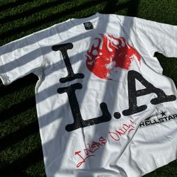 *BEST OFFER* i ❤️ LA Hellstar T Shirt Size Medium