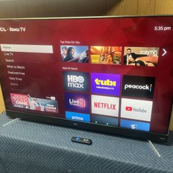 55” TCL 4K ROKU TV , HDR10