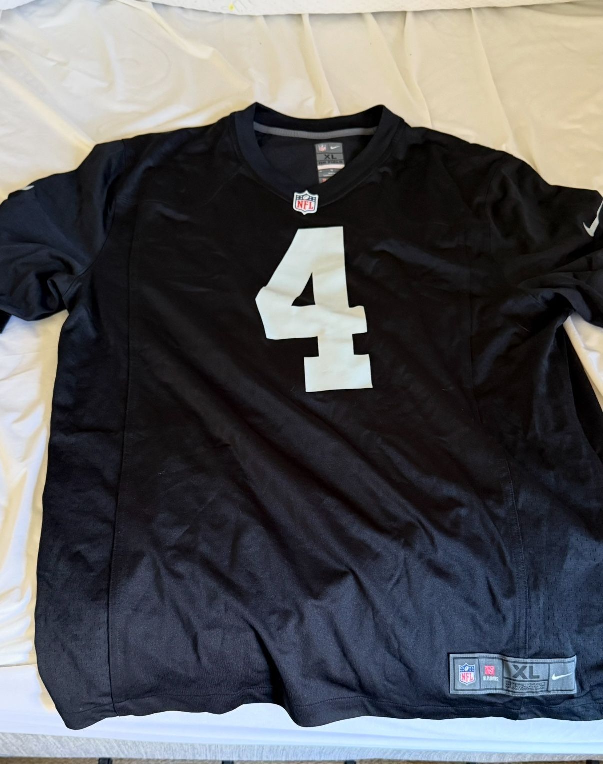 NFL Raiders Carr New Jersey