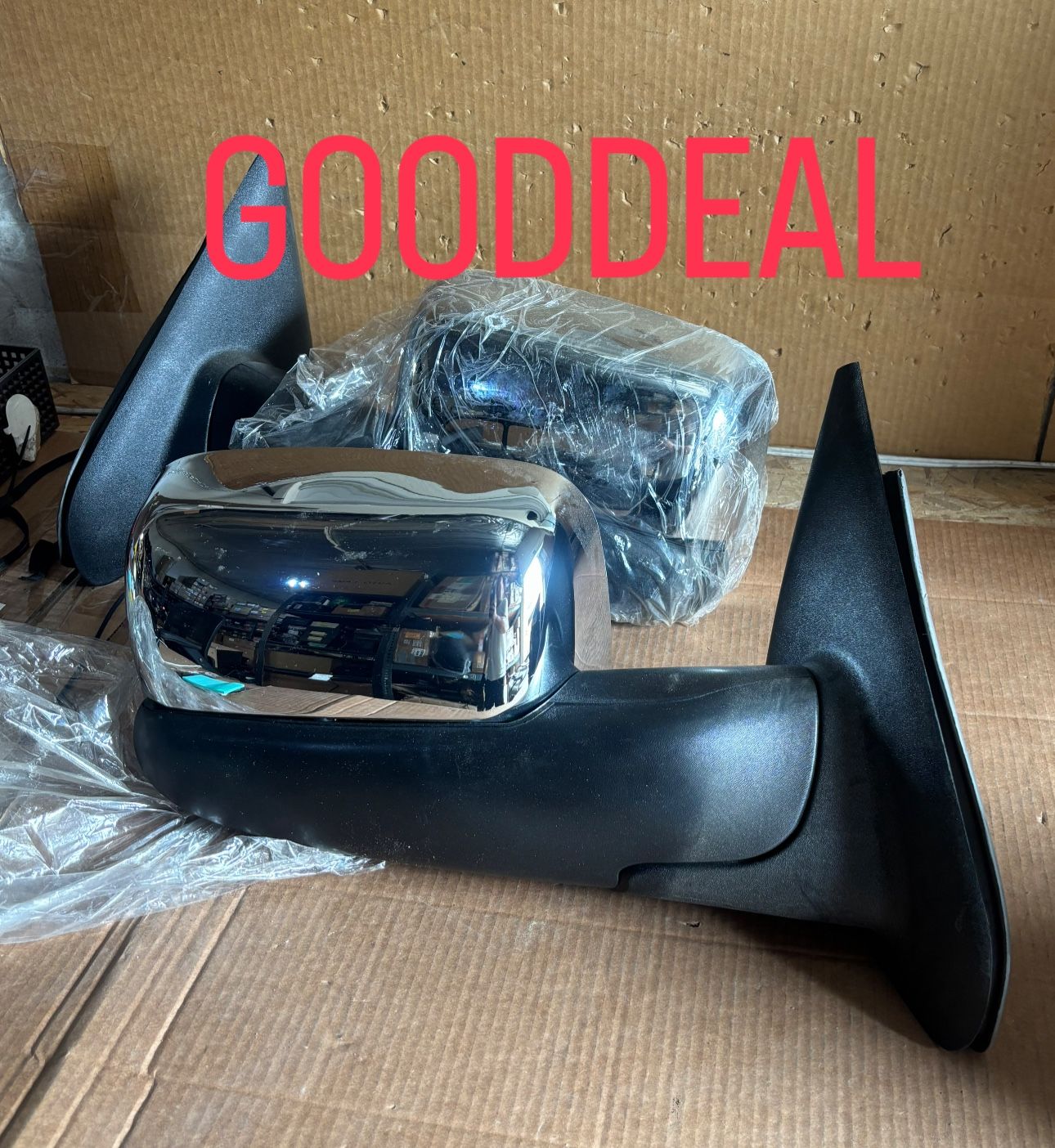 #6 Fit 02-09 Dodge Ram Chrome Power Heated Towing Mirror Pair Left Right