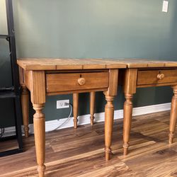 Two End Tables - Solid Wood 