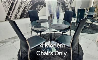 4 High Back Dining Chairs 🌴