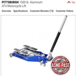 Pittsburgh Aluminum Motorcycle Lift