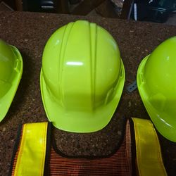 Hard hats and safety vest