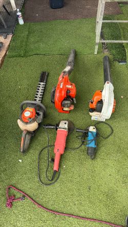 Two blowers  one edger