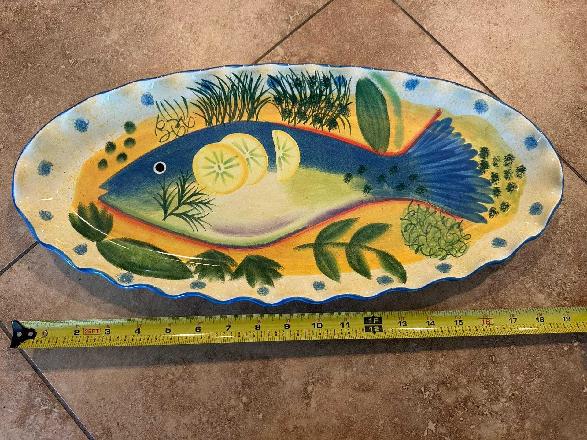 Fish Platter Porcelain 