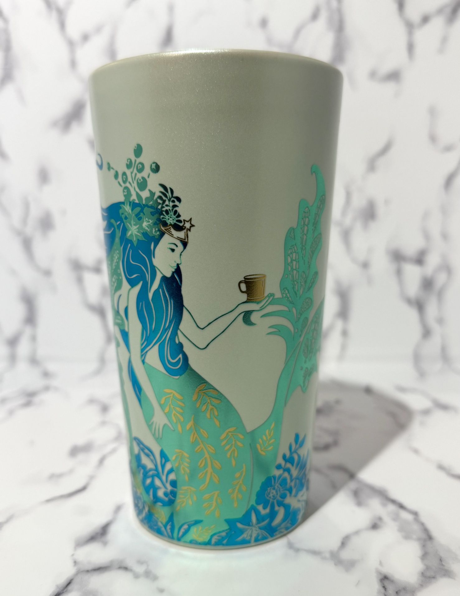 Starbucks 2022 Christmas Holiday Mint Green Siren Mermaid